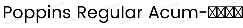 Poppins Regular Acum字体转换